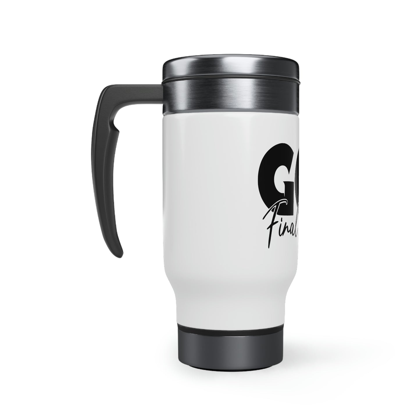 Stainless Steel Travel Mug with Handle, 14oz