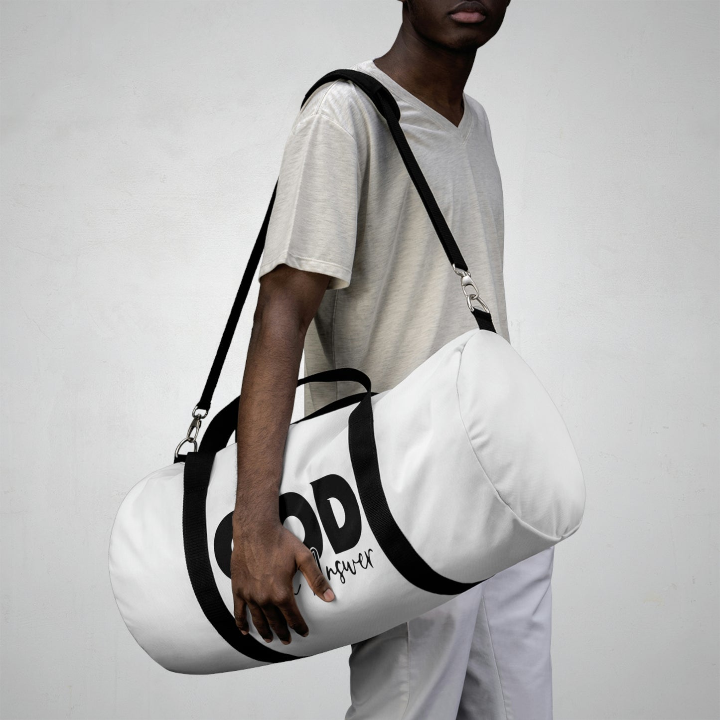 GFA White Duffel Bag  2 Sizes