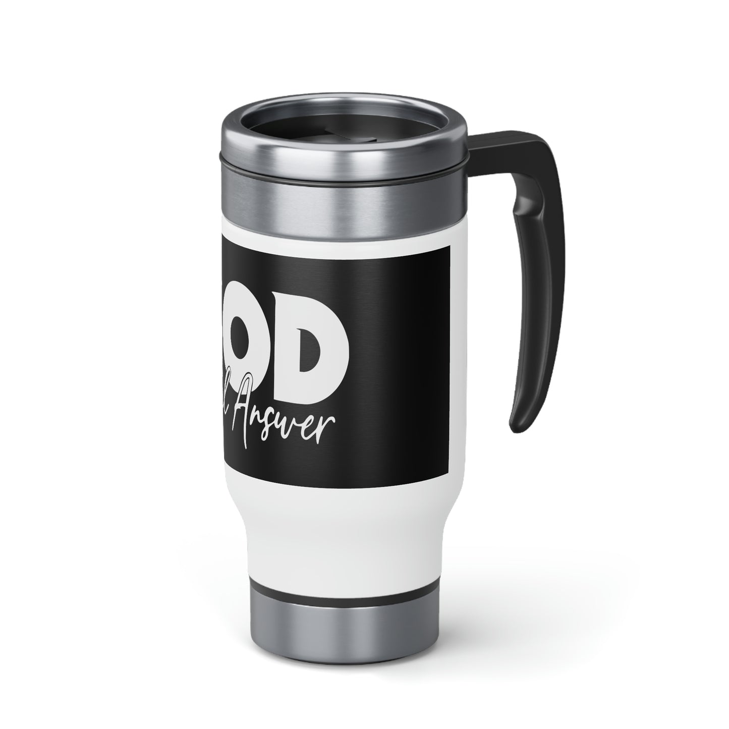 Stainless Steel Travel Mug with Handle, 14oz