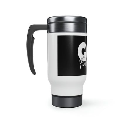 Stainless Steel Travel Mug with Handle, 14oz