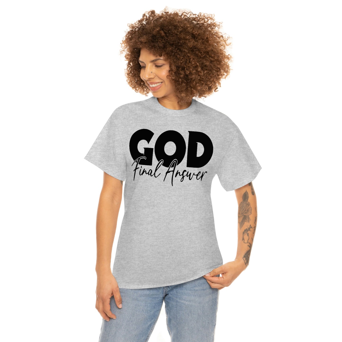 Unisex Heavy Cotton Tee  6 Sizes & 3 Colors